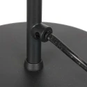 anne light & home table lamp PRETO 1 flame GU10 IP20, black dimmable