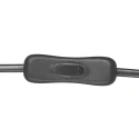 anne light & home table lamp PRETO 1 flame GU10 IP20, black dimmable