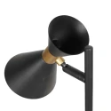 anne light & home table lamp PRETO 1 flame GU10 IP20, black dimmable