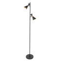 floor lamp PRETO 2 flames GU10 IP20, black dimmable
