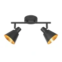 Mexlite ceiling luminaire OEROE 2 flames E14 IP20, black dimmable