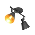 Mexlite ceiling luminaire OEROE 2 flames E14 IP20, black dimmable