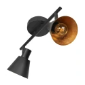 Mexlite ceiling luminaire OEROE 2 flames E14 IP20, black dimmable