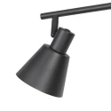ceiling luminaire OEROE 3 flames E14 IP20, black dimmable