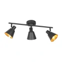 Mexlite ceiling luminaire OEROE 3 flames E14 IP20, black dimmable