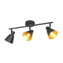 Mexlite ceiling luminaire OEROE 3 flames E14 IP20, black dimmable