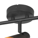Mexlite ceiling luminaire OEROE 3 flames E14 IP20, black dimmable