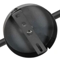 Mexlite ceiling luminaire OEROE 3 flames E14 IP20, black dimmable