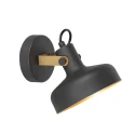 Mexlite wall luminaire PRATO 1 flame E14 IP20, black dimmable