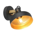 Mexlite wall luminaire PRATO 1 flame E14 IP20, black dimmable