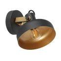 Mexlite wall luminaire PRATO 1 flame E14 IP20, black dimmable