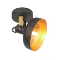 Mexlite wall luminaire PRATO 1 flame E14 IP20, black dimmable
