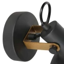Mexlite wall luminaire PRATO 1 flame E14 IP20, black dimmable