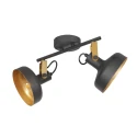 ceiling luminaire PRATO 2 flames E14 IP20, black dimmable