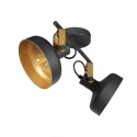 Mexlite ceiling luminaire PRATO 2 flames E14 IP20, black dimmable