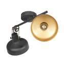 Mexlite ceiling luminaire PRATO 2 flames E14 IP20, black dimmable