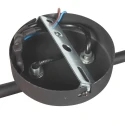 Mexlite ceiling luminaire PRATO 2 flames E14 IP20, black dimmable