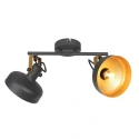 Mexlite ceiling luminaire PRATO 2 flames E14 IP20, black dimmable