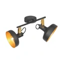 Mexlite ceiling luminaire PRATO 2 flames E14 IP20, black dimmable