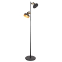 Mexlite floor lamp PRATO 2 flames E14 IP20, black dimmable