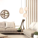 anne light & home pendant luminaire SABLE 1 flame E27 IP20, creme dimmable