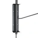 Steinhauer wall luminaire PINTINO 1 flame GU10 IP20, black dimmable