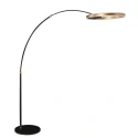 floor lamp RINGLUX 2 flames IP20, gold dimmable