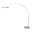 Steinhauer floor lamp RINGLUX 2 flames IP20, steel dimmable