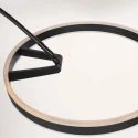 Steinhauer floor lamp RINGLUX 2 flames IP20, black dimmable