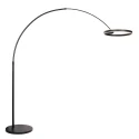 Steinhauer floor lamp RINGLUX 2 flames IP20, black dimmable
