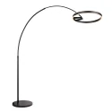 Steinhauer floor lamp RINGLUX 2 flames IP20, black dimmable