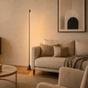 Steinhauer floor lamp LUZHAZ 1 flame IP20, black dimmable