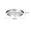 Steinhauer ceiling luminaire RINGLUX IP20, dimmable