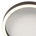 Steinhauer ceiling luminaire RINGLUX 2 flames IP20, black dimmable