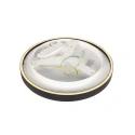 Steinhauer ceiling luminaire RINGLUX 2 flames IP20, black dimmable
