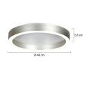 Steinhauer ceiling luminaire RINGLUX 2 flames IP20, steel dimmable