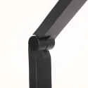 Steinhauer floor lamp RINGLUX 2 flames IP20, black dimmable