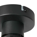 Steinhauer ceiling luminaire BREEZA BEACH 1 flame E27 IP20, black dimmable