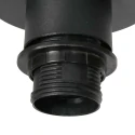 Steinhauer ceiling luminaire BREEZA BEACH 1 flame E27 IP20, black dimmable