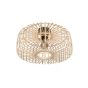 Steinhauer ceiling luminaire BREEZA BEACH 1 flame E27 IP20, black dimmable