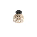 Steinhauer ceiling luminaire BREEZA BEACH 1 flame E27 IP20, black dimmable