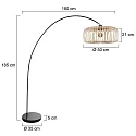 Mexlite floor lamp SOLVA E27 IP20, dimmable