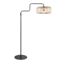 Steinhauer floor lamp BREEZA BEACH 1 flame E27 IP20, black dimmable