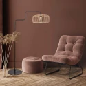 Steinhauer floor lamp BREEZA BEACH 1 flame E27 IP20, black dimmable