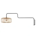 Steinhauer wall luminaire BREEZA BEACH 2 1 flame E27 IP20, black dimmable