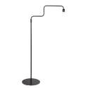 Steinhauer floor lamp BLOEBA 1 flame E27 IP20, black dimmable