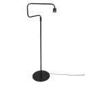 Steinhauer floor lamp BLOEBA 1 flame E27 IP20, black dimmable