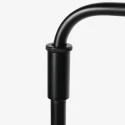 Steinhauer floor lamp BLOEBA 1 flame E27 IP20, black dimmable