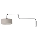 Steinhauer wall luminaire BLOEBA 1 flame E27 IP20, black dimmable