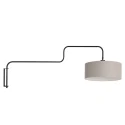 Steinhauer wall luminaire BLOEBA 1 flame E27 IP20, black dimmable